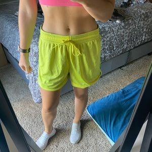Nike yellow shorts